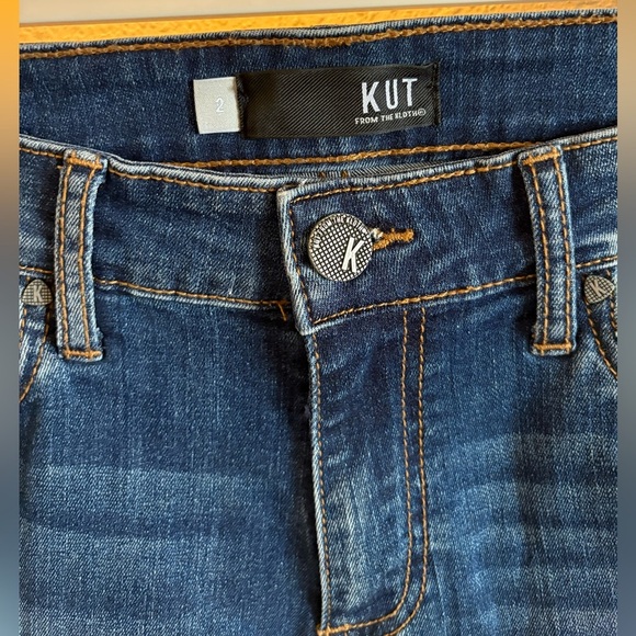 Kut from the Kloth Donna High Rise Ankle Skinny Jeans/ Size 2 - Picture 2 of 6